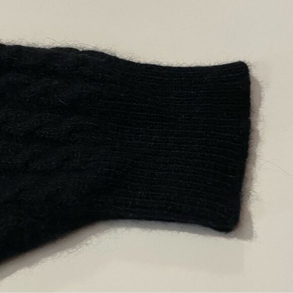 Vintage Gantos Lambswool & Angora Mock Neck Sweater W/ Shoulder Pads Women's Sml - Picture 6 of 12